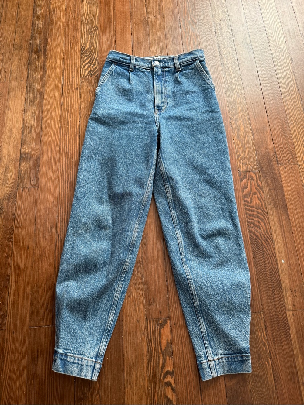 A&F Ultra High-Rise Tapered Jeans